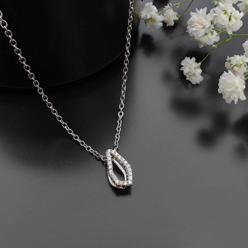 گردنبند پلاک ژوپینگ با طراحی هندسی کد 341
